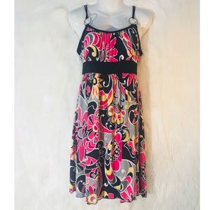 ICE VANILLA Womens Floral Dress Size Large